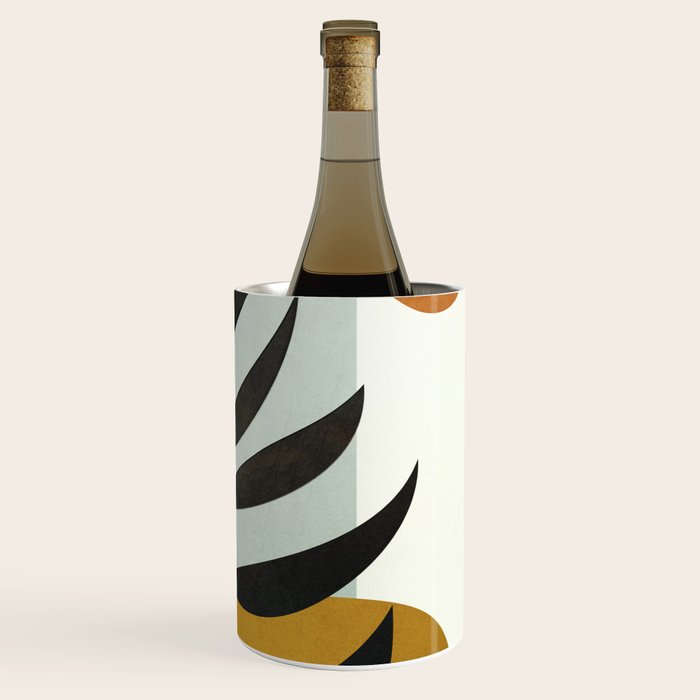 Soft Abstract Large Leaf Wine Chiller Gallery Image 3