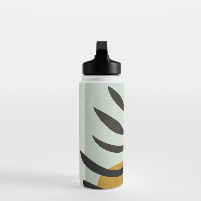 Soft Abstract Large Leaf Water Bottle Gallery Image 3