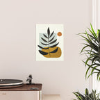 Soft Abstract Large Leaf Poster Gallery Image 2
