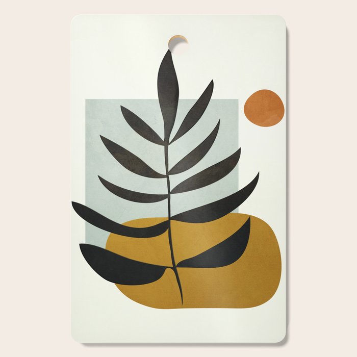 Soft Abstract Large Leaf Cutting Board Gallery Image 1