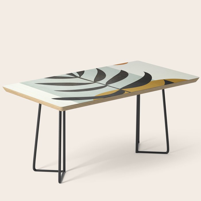 Soft Abstract Large Leaf Coffee Table Gallery Image 1