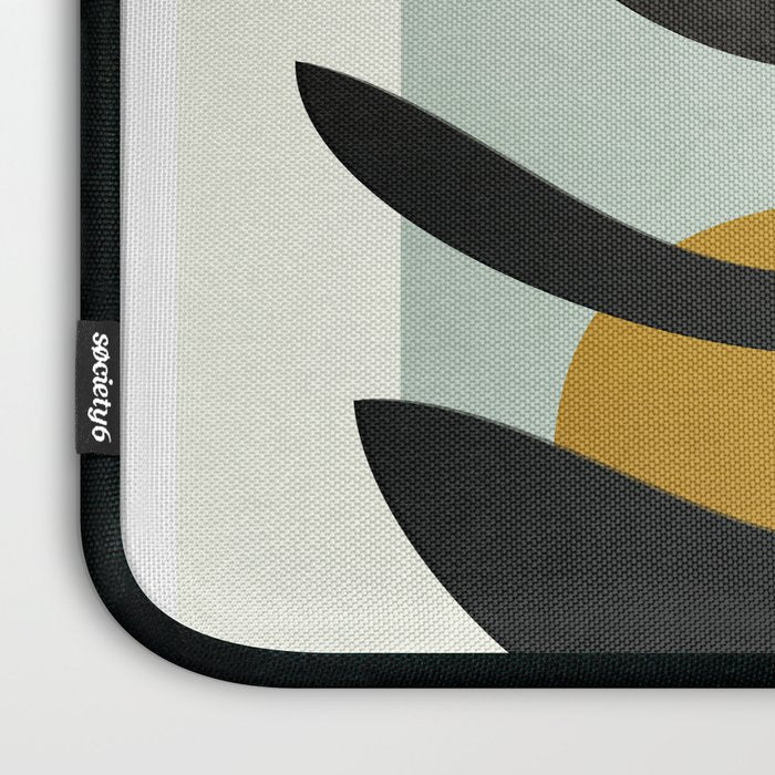 Soft Abstract Large Leaf Laptop Sleeve Gallery Image 3