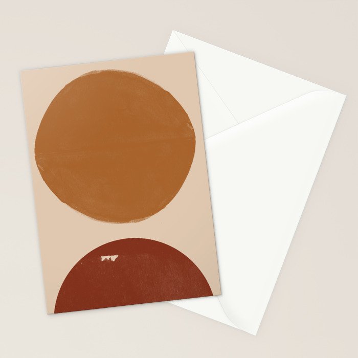 Burnt Orange Sun, New Boho Stationery Card Gallery Image 2