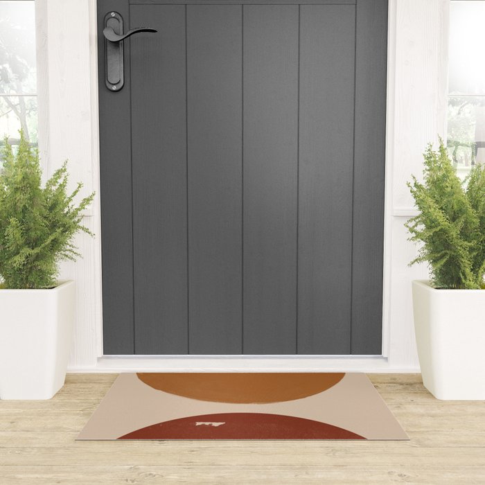 Burnt Orange Sun, New Boho Welcome Mat Gallery Image 3