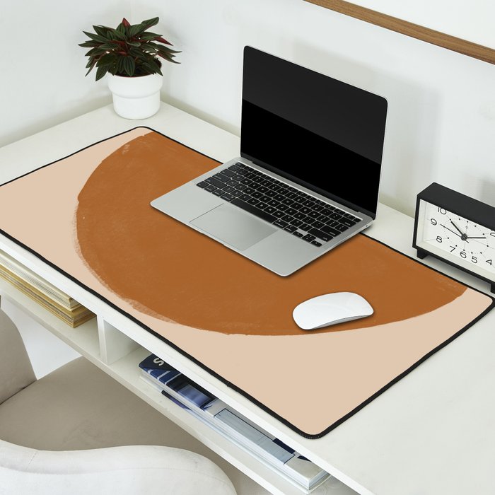 Burnt Orange Sun, New Boho Desk Mat Gallery Image 2