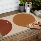 Burnt Orange Sun, New Boho Outdoor Rug Gallery Image 2