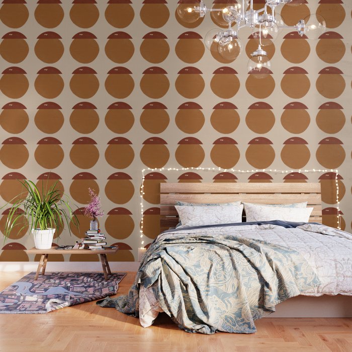Burnt Orange Sun, New Boho Wallpaper Gallery Image 1