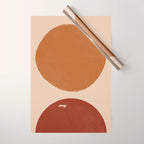 Burnt Orange Sun, New Boho Wrapping Paper Gallery Image 1