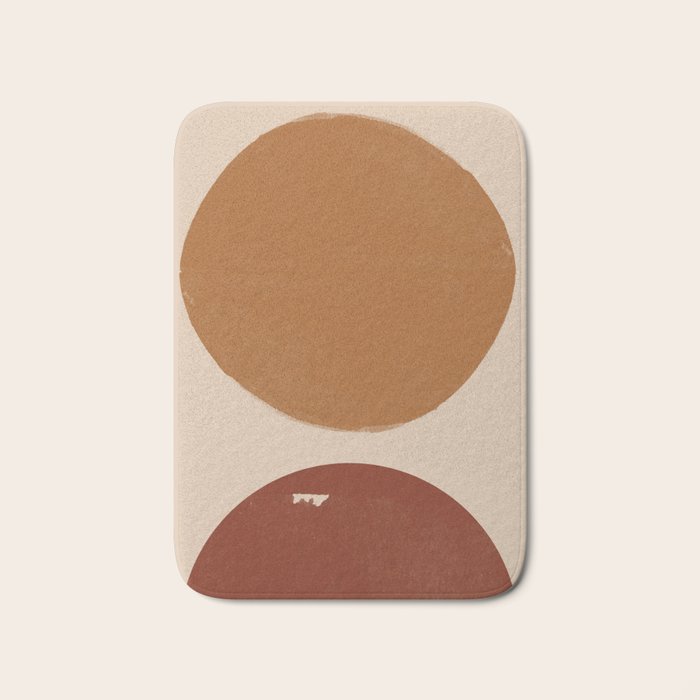 Burnt Orange Sun, New Boho Bath Mat Gallery Image 1