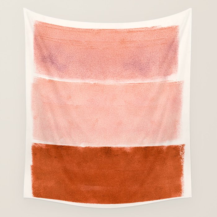 colorfields pink orange Wall Tapestry Gallery Image 4