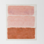 colorfields pink orange Throw Blanket Gallery Image 2