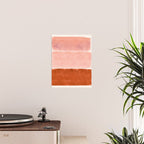 colorfields pink orange Poster Gallery Image 2