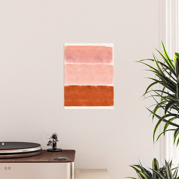 colorfields pink orange Poster Gallery Image 2