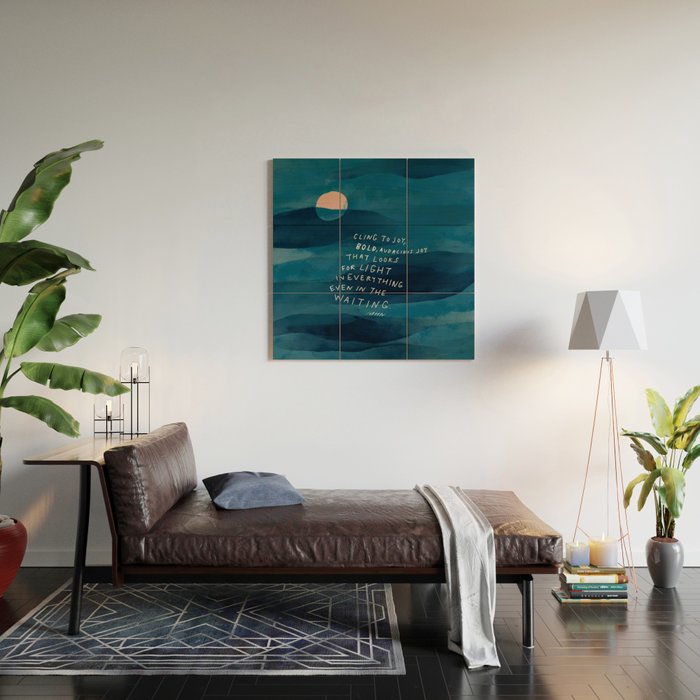 Cling To Joy, Bold, Audacious Joy That Looks For Light In Everything Even In The Waiting. Wood Wall Art Gallery Image 2
