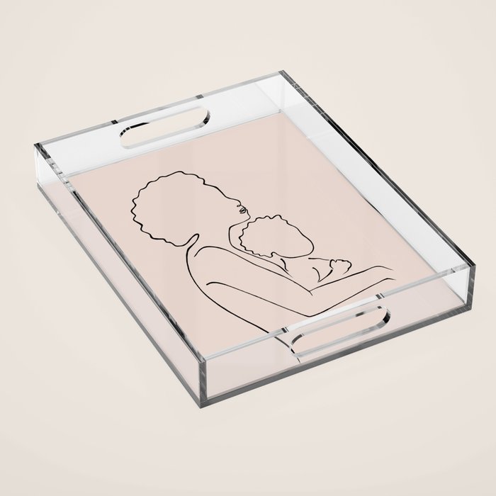 Big hair mama Acrylic Tray Gallery Image 1