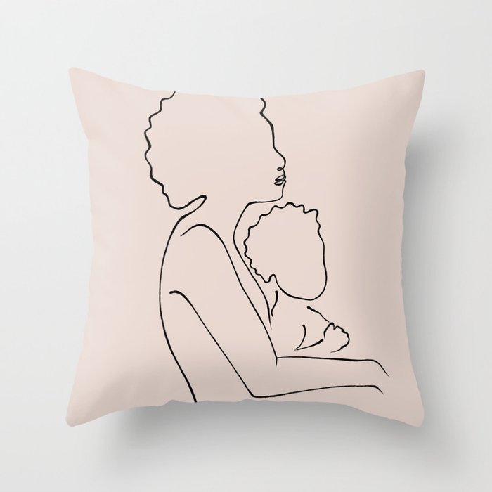Big hair mama Throw Pillow Gallery Image 6