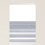 Organic Stripes in Navy Blue and White Stationery Card Gallery Image 2