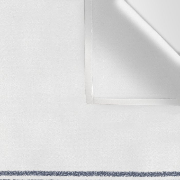 Organic Stripes in Navy Blue and White Wall Tapestry Gallery Image 3