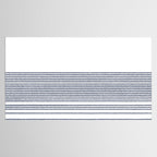 Organic Stripes in Navy Blue and White Tablecloth Gallery Image 2