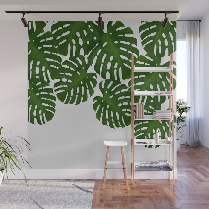 Monstera Leaf I Wall Mural Gallery Image 1