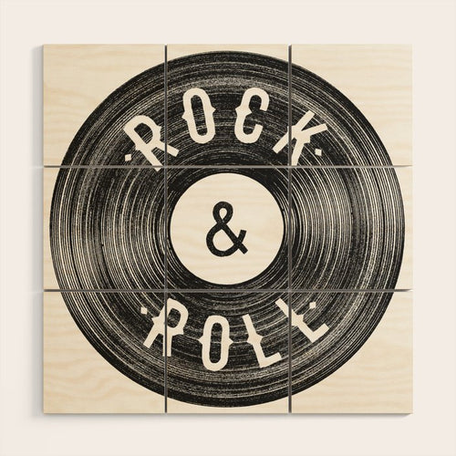Rock & Roll Wood Wall Art Gallery Image 1