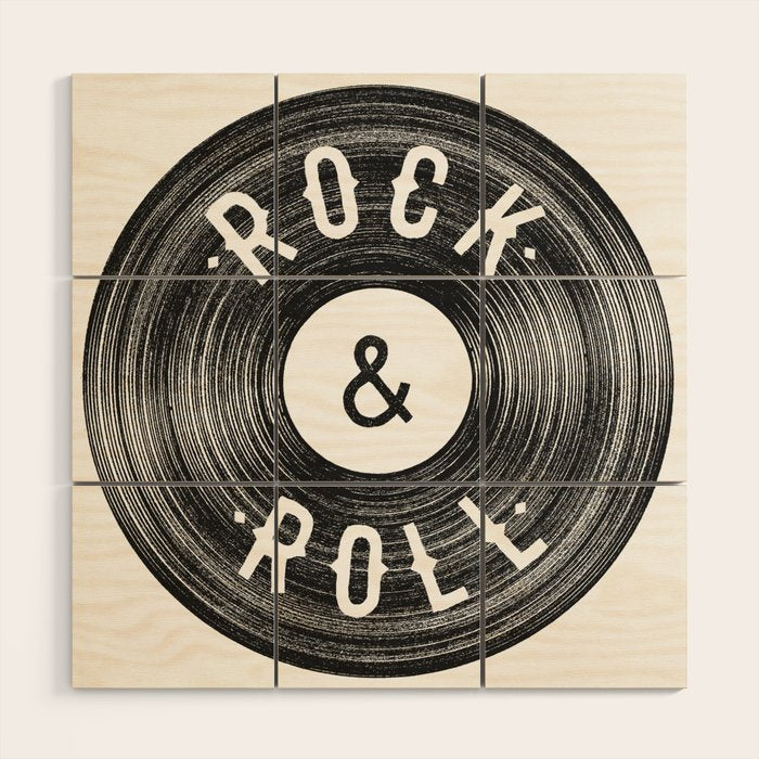 Rock & Roll Wood Wall Art Gallery Image 1