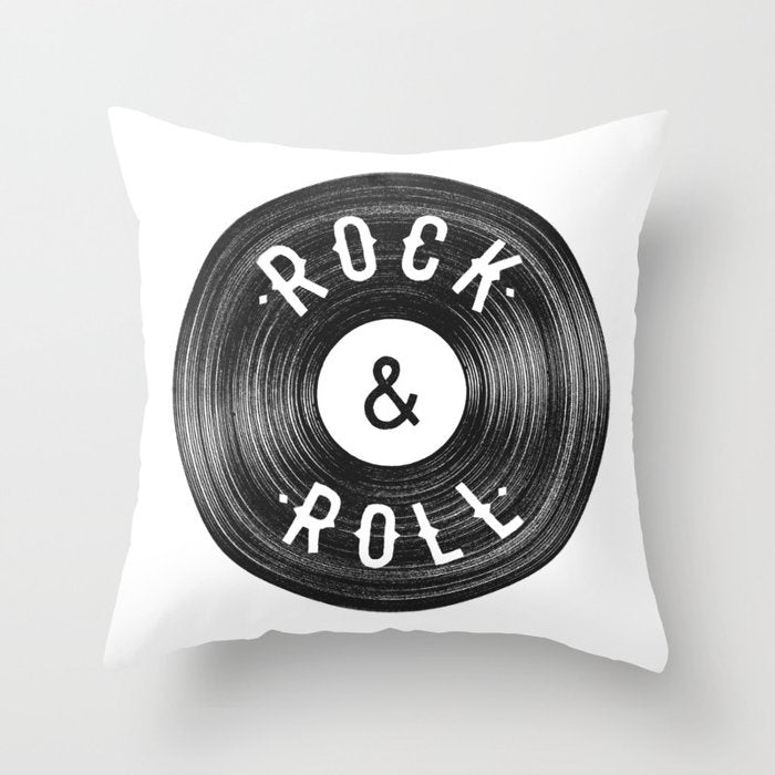 Rock & Roll Throw Pillow Gallery Image 1