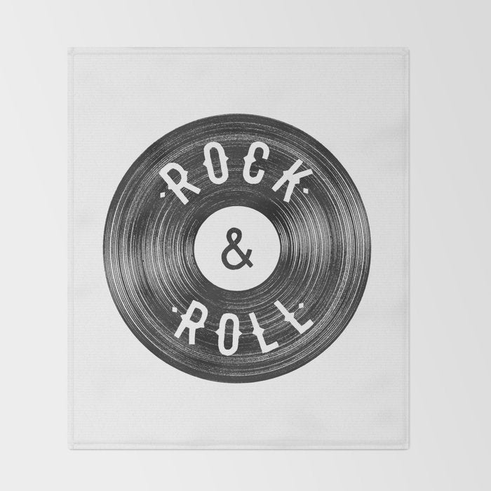 Rock & Roll Throw Blanket Gallery Image 2