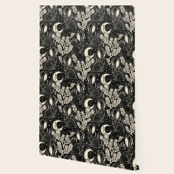 Jackalope - black and cream  Wallpaper Gallery Image 2