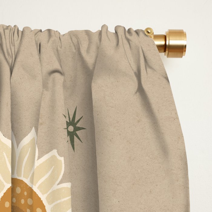 Snake and Sunflowers - Harvest Colors Window Curtain Gallery Image 2