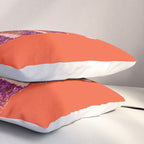 Taurus Birthday Cake in Burnt Orange Pillow Sham Gallery Image 3