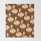 Bo The Cowboy Duck Throw Blanket Gallery Image 2