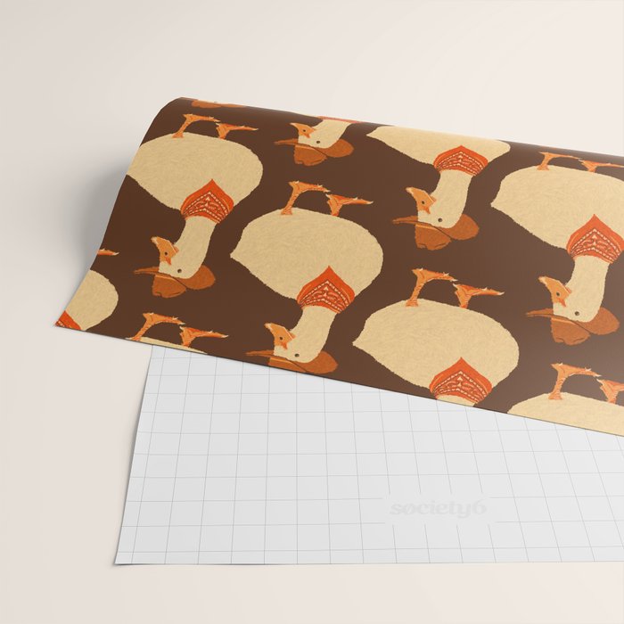 Bo The Cowboy Duck Wrapping Paper Gallery Image 2