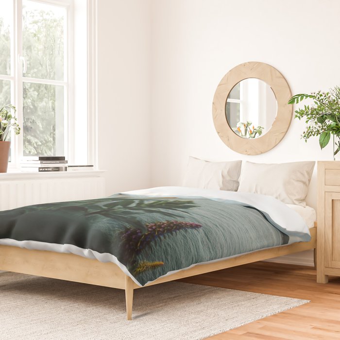 San Francisco Bridge Plant (Color) Duvet Cover Gallery Image 2