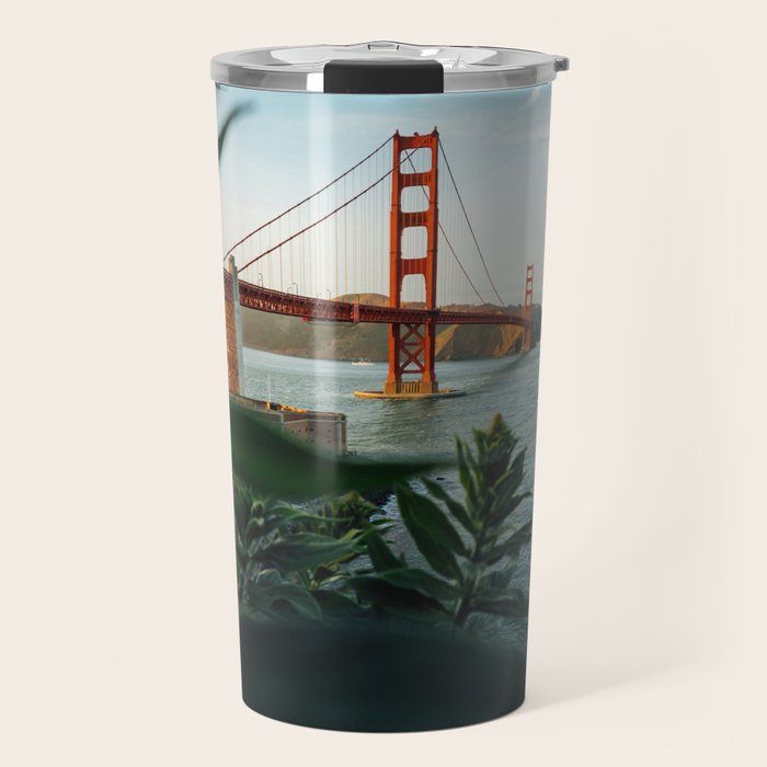 San Francisco Bridge Plant (Color) Travel Mug Gallery Image 1