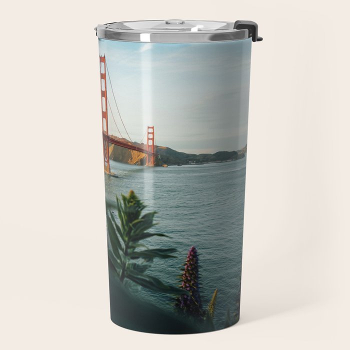 San Francisco Bridge Plant (Color) Travel Mug Gallery Image 2