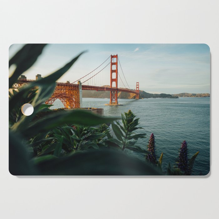 San Francisco Bridge Plant (Color) Cutting Board Gallery Image 1