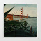 San Francisco Bridge Plant (Color) Wood Wall Art Gallery Image 1