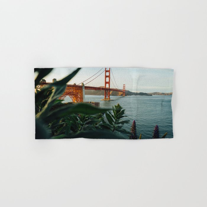 San Francisco Bridge Plant (Color) Bath Towel Gallery Image 1