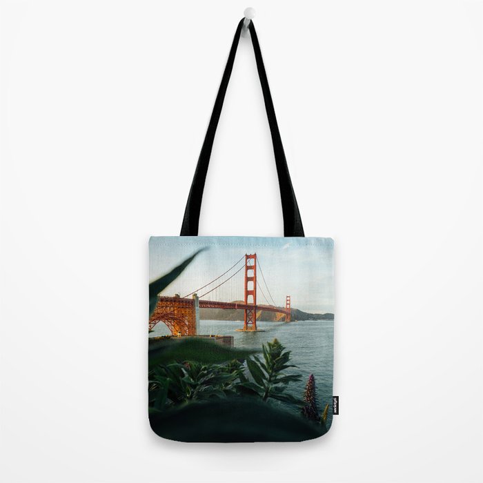 San Francisco Bridge Plant (Color) Tote Bag Gallery Image 2