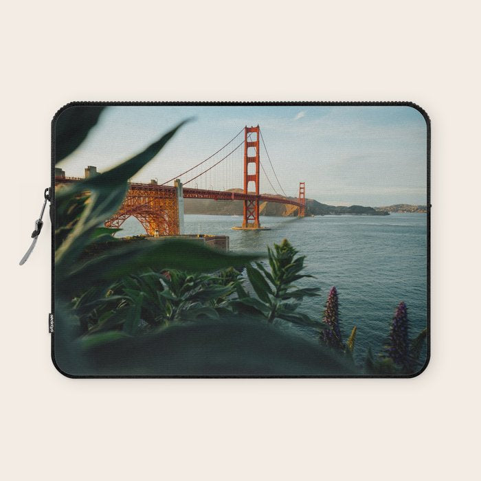 San Francisco Bridge Plant (Color) Laptop Sleeve Gallery Image 1