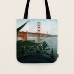 San Francisco Bridge Plant (Color) Tote Bag Gallery Image 1
