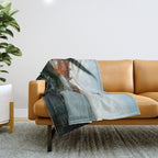 San Francisco Bridge Plant (Color) Throw Blanket Gallery Image 1