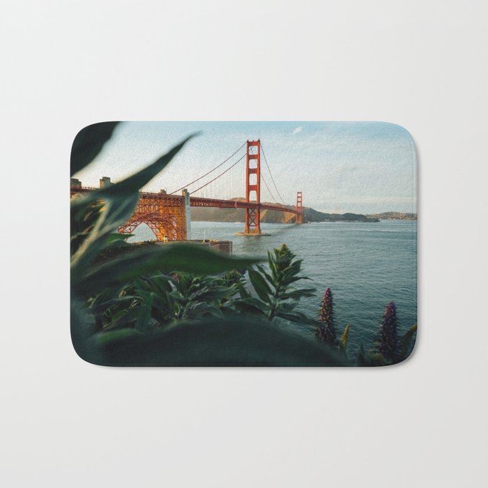 San Francisco Bridge Plant (Color) Bath Mat Gallery Image 1