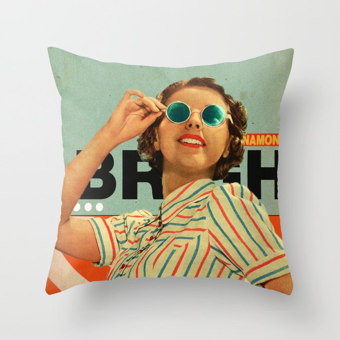 Bright Cinnamon Throw Pillow Gallery Image 1