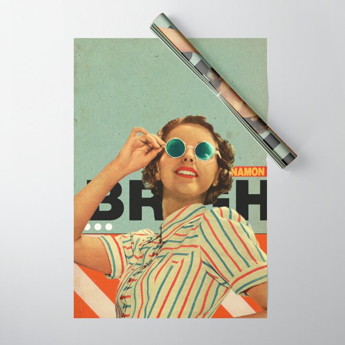 Bright Cinnamon Wrapping Paper Gallery Image 1