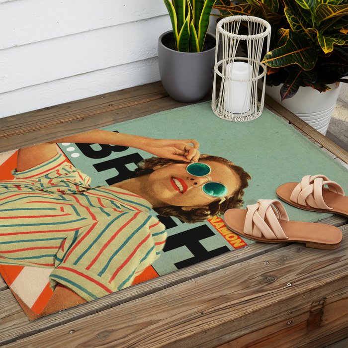 Bright Cinnamon Outdoor Rug Gallery Image 2