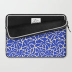 Abstract blue flower pattern Laptop Sleeve Gallery Image 2
