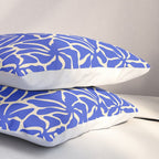 Abstract blue flower pattern Pillow Sham Gallery Image 3