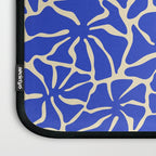 Abstract blue flower pattern Laptop Sleeve Gallery Image 3